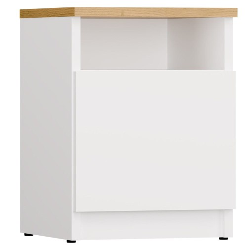 Stolik nocny TORI 1D BIAŁY/ARTISAN