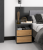 Stolik nocny VENTO 2S ANTRACYT/ARTISAN