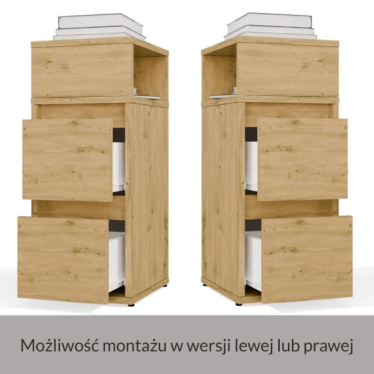 Stolik nocny MOLTO 2S DĄB ARTISAN