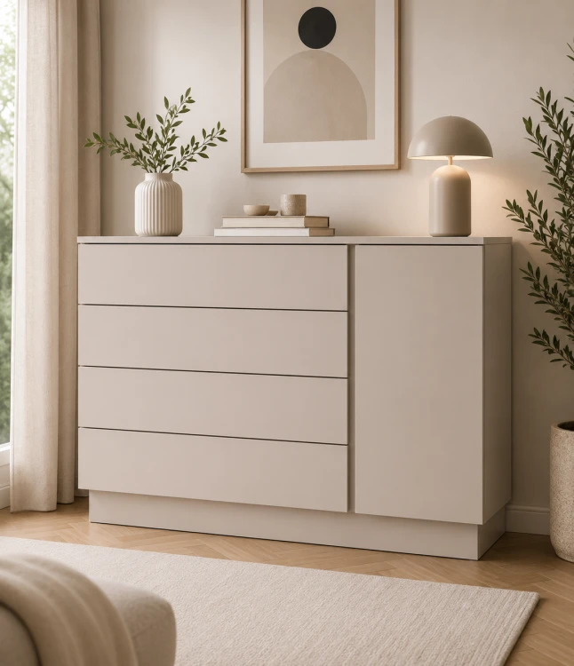 Komoda REMBA 1D4S KASZMIR BEŻ